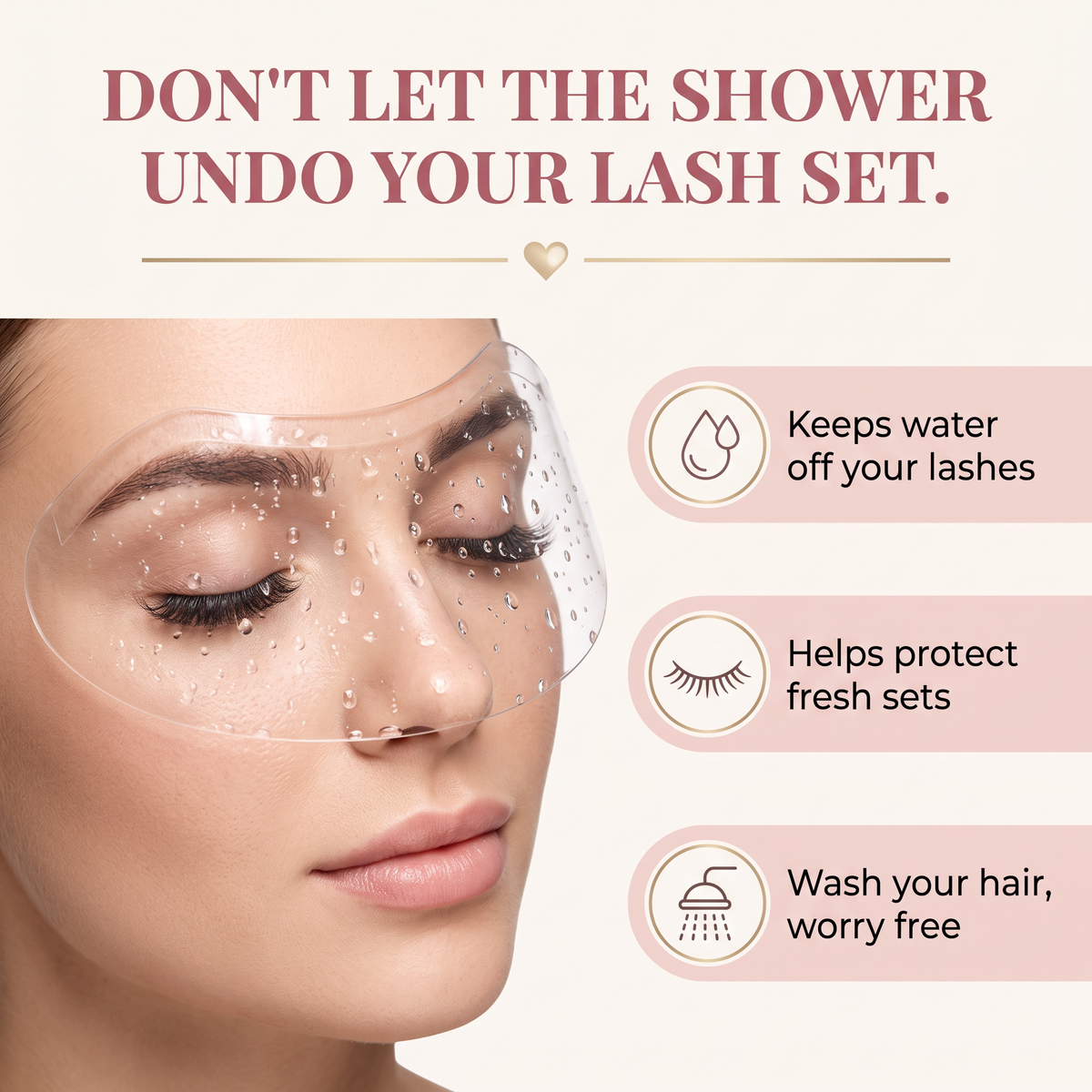 LashScreen™ Shower Shield for Lash Extensions